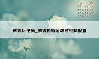 黑客玩电脑_黑客网络游戏对电脑配置