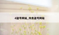 d盗号网站_攻击盗号网站