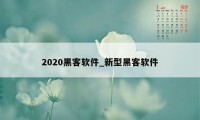 2020黑客软件_新型黑客软件