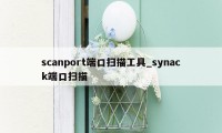 scanport端口扫描工具_synack端口扫描